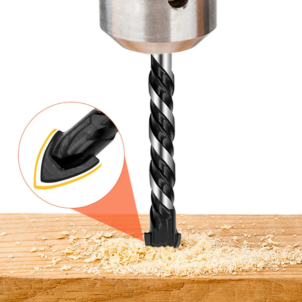 Set di punte da trapano per piastrelle da 4 pezzi Punte da perforazione a mano multiuso in lega dura Utensili elettrici per fori per trapano elettrico in ceramica di vetro