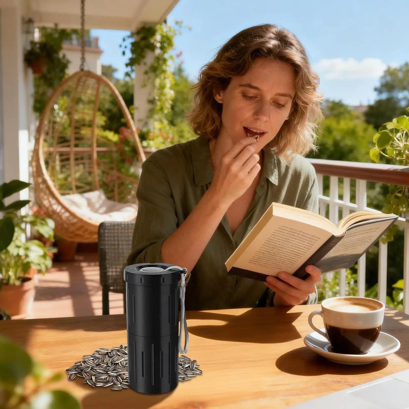 

Sunflower Spit Cup Portable Snack Container Sunflower Shells Storage For Outdoor For Car Hiking Camping Picnic Sports Game