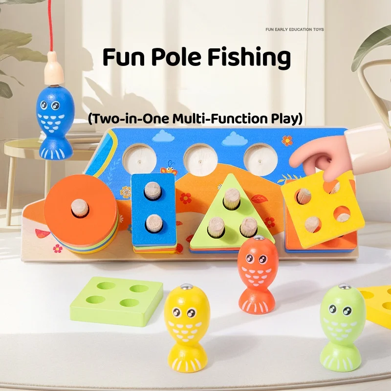 

Развивающая игрушка 2-в-1 для малышей: сопоставление форм и развитие зрительно-моторной координации. Супервеселое раннее обучение.