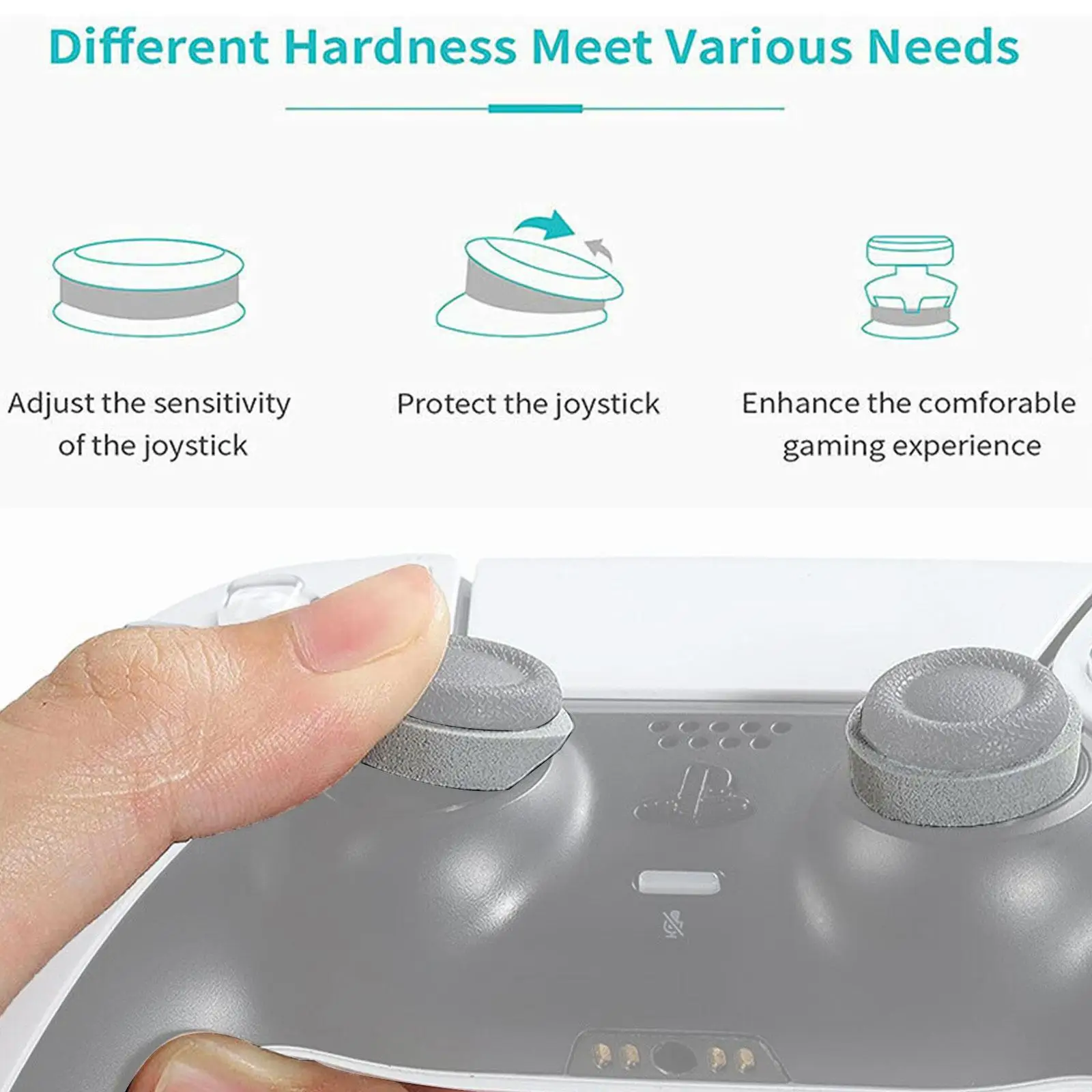 12pcs High Quality Precision Rings Aim Assist Motion Control Ring For Sony Plastation 5 Dualsense Controller Gaming Accessories