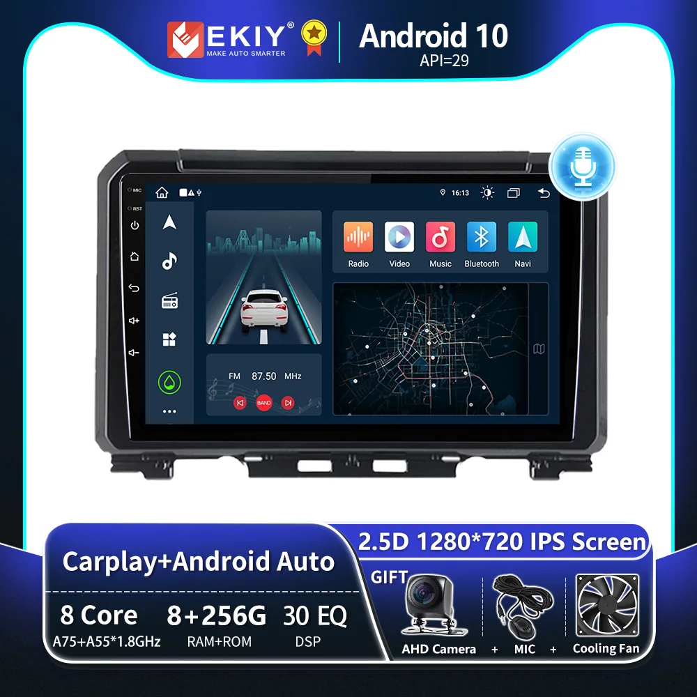 

EKIY T8 Car Radio For Suzuki Jimny JB64 2018 - 2022 Multimedia Video Player Stereo Navigation GPS Wireless Android Auto Carplay