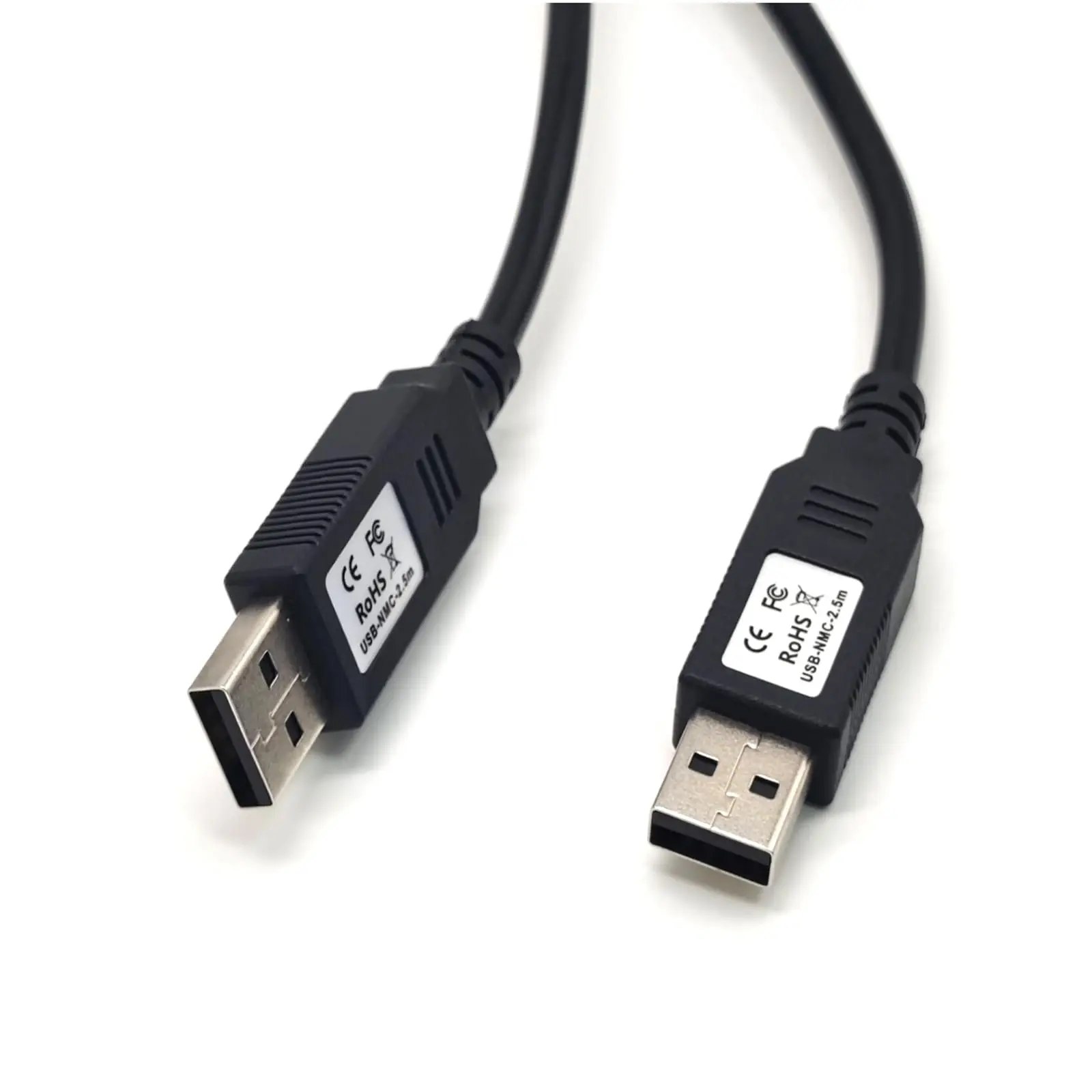  USB 2.0 Male to USB 2.0 Male with FT232R Chipset Null Modem Cable for PC to PC Data Transfering Communication 2.5Meter