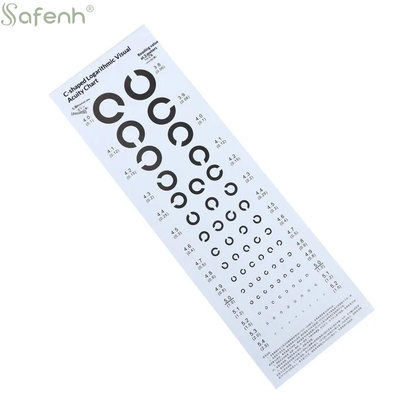 Near Vision Test Cards Vision Chart Decimal Broken C For Eye Exams | Medical/Optical Supplies view 5