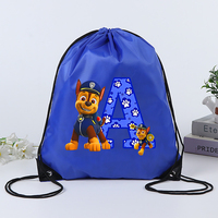 PAW Patrols Children Draw String Backpack Chase Anime Printed Drawstring Bag Kids Cartoon Cute Storage Pouch Boys Shoulders Bags