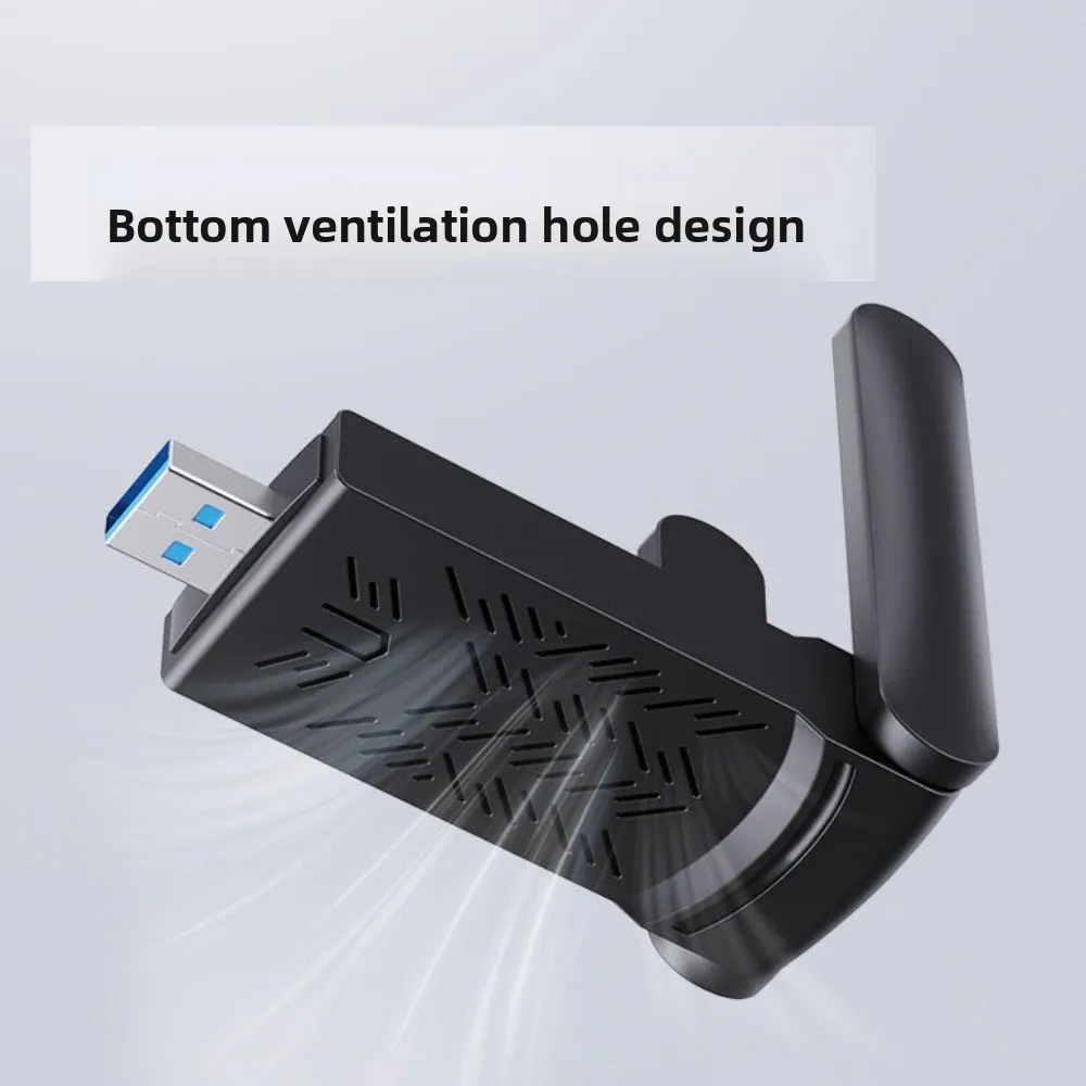 Dual Band WiFi USB Adapter 2 Antenna Design USB3.0 Interface 1300Mbps WiFi Dongle Powerful Driver Free Wireless Network Card