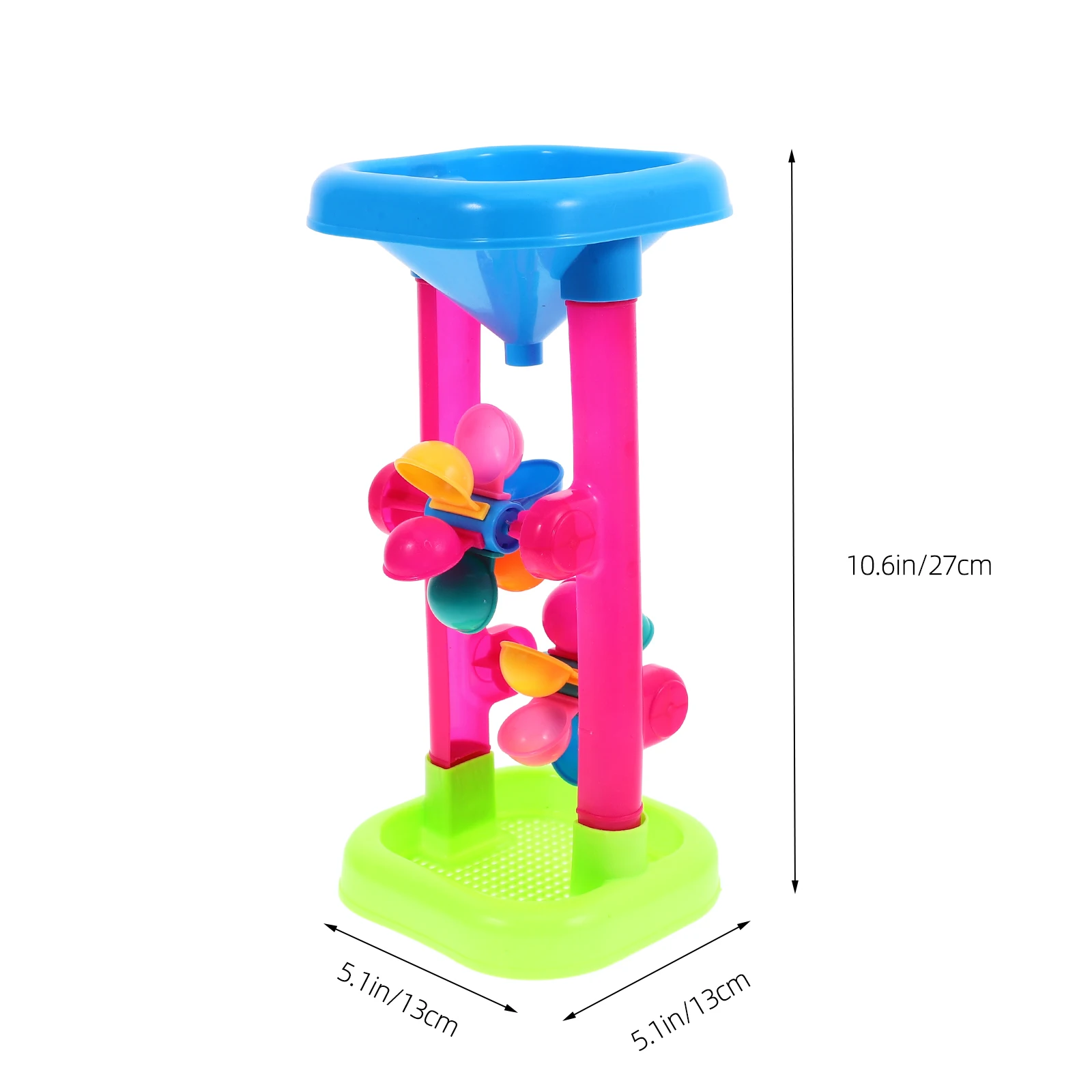 Ensemble de jouets de roue à eau extérieure pour enfants, plastique, bac à sable de plage, sablier de plage, entonnoir de tamisage d'eau, table de sable d'été