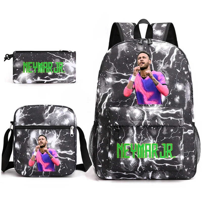 Conjunto de mochila estampada para estudiantes, bolso escolar para niños, estuche para lápices, bolso de hombro, Juego de 3 piezas