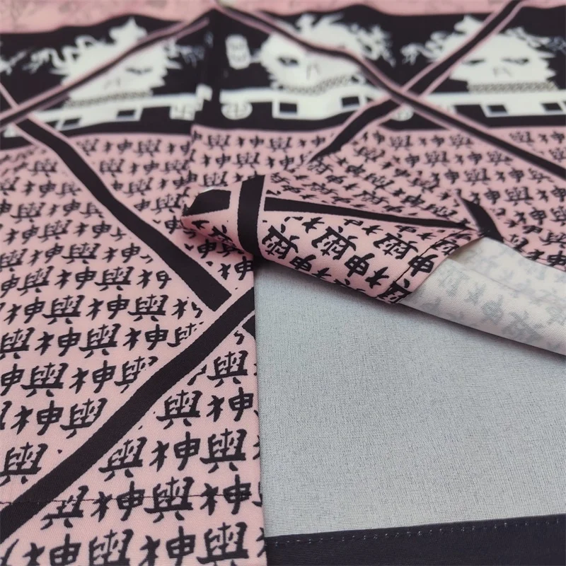 High quality WACKO MARIA Color blocking Fashion Printing Heaven Tokyo Hawaii Short Sleeve Shirt Men's and Women's Casual Tops