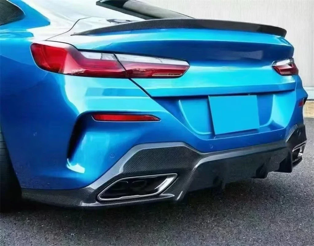 For 8 Series G14 G15 G16 3D Style Carbon Fiber Bumper Kit with Clips New Clip-On Auto Parts for 2019- Cars 5