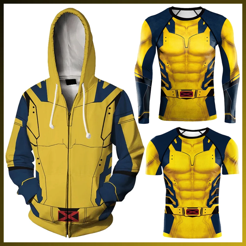 Movie Death 3 Super Vilão Cosplay Traje para Homens Adultos, Fantasia Hoodie, Camisa, Tops, Roupas Halloween, Wolf Logan, Fantasia