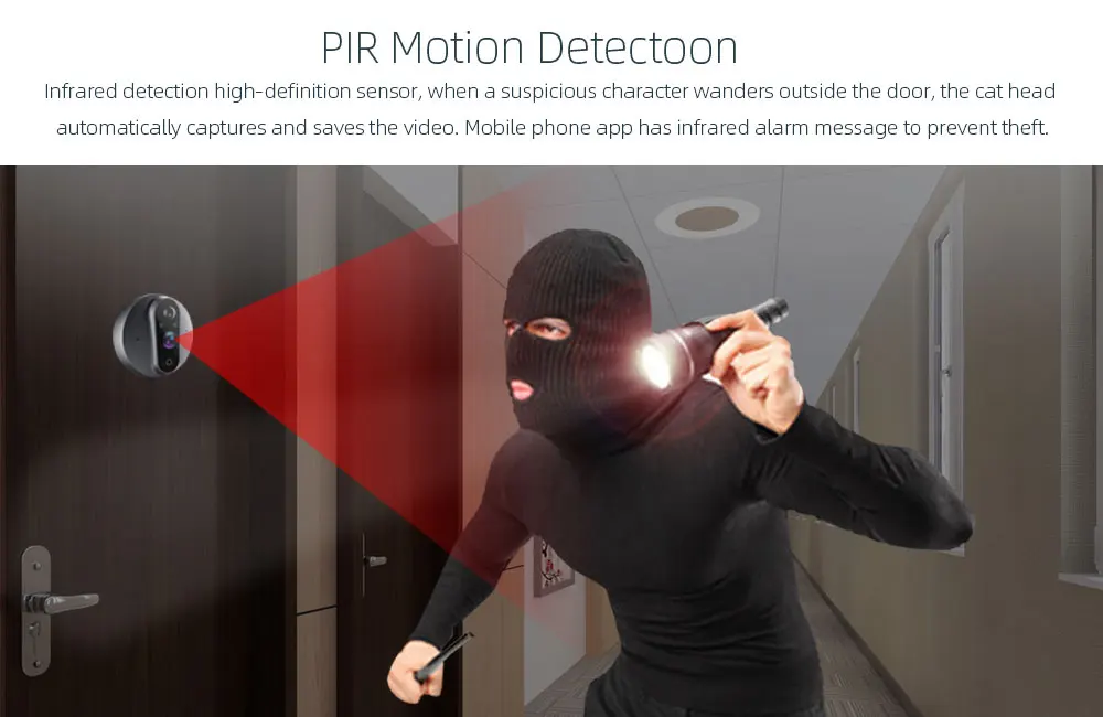 Tuya peephole doorbell camera product view 5