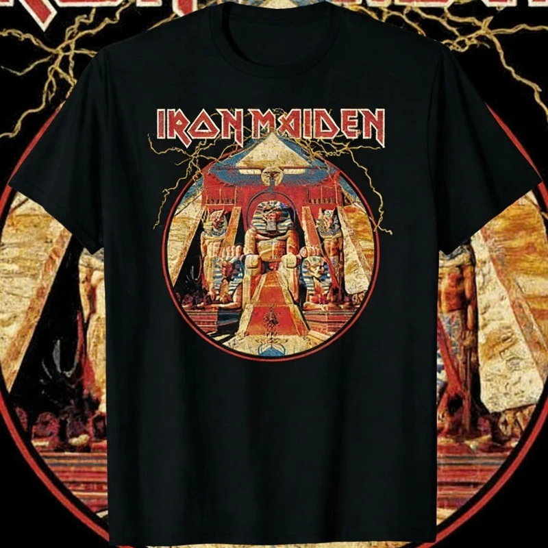 

Лето 2023, футболка Iron Maiden Somewhere in Time из 100% чистого хлопка с принтом, винтажная футболка с рок-группой Eddie Cyborg MOTO