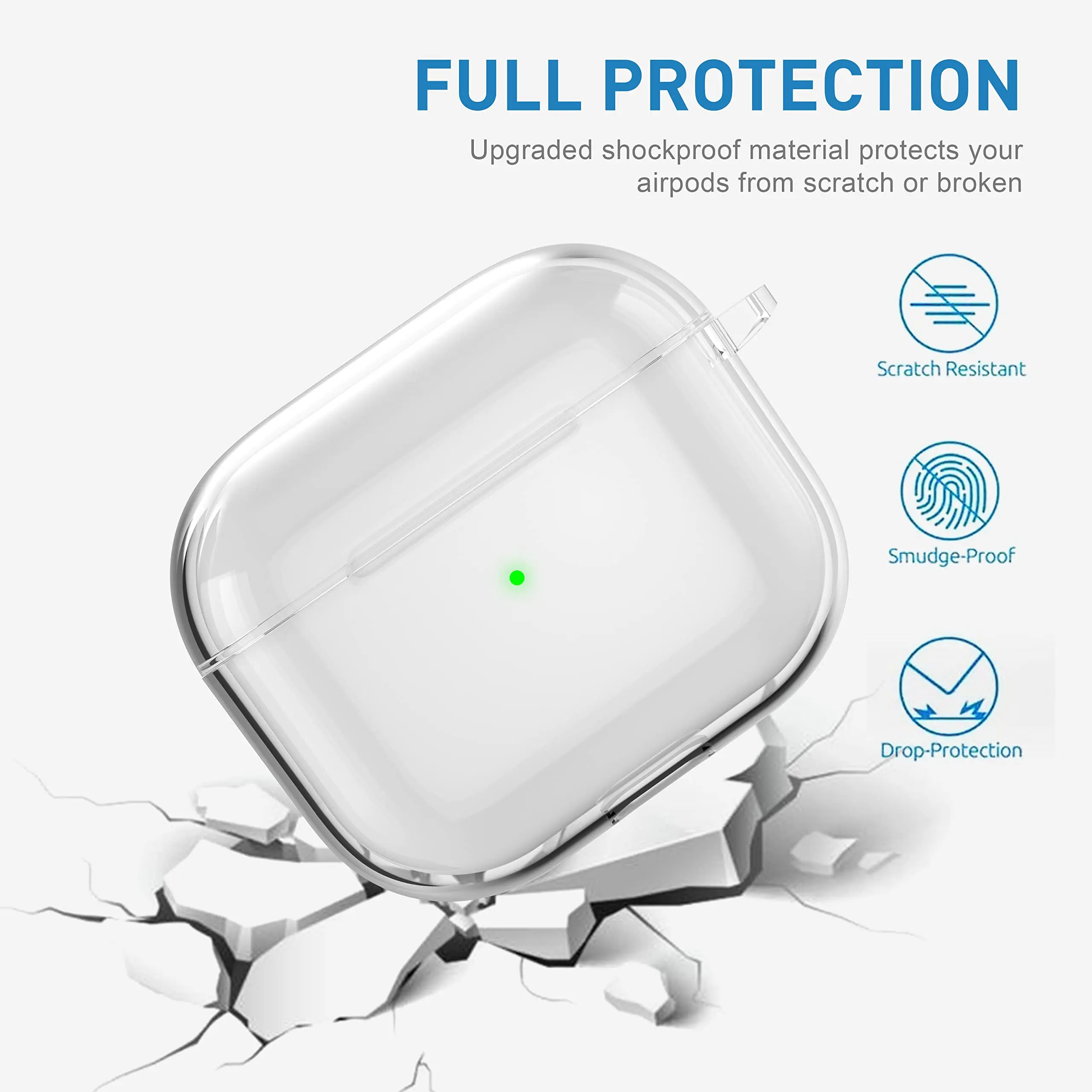 2025 nuevo para AirPods 4ta generación funda protectora de silicona accesorios con Kit de limpieza y llavero para Airpods 4