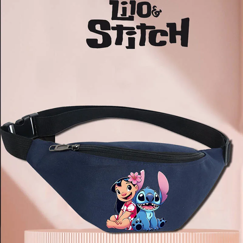 

Disney Lilo & Stitch Belt Pouch For Men Women Waist Bag Pack Running Ladies Sports Waistbag Shoulder Crossbody Chest Bag Pocket