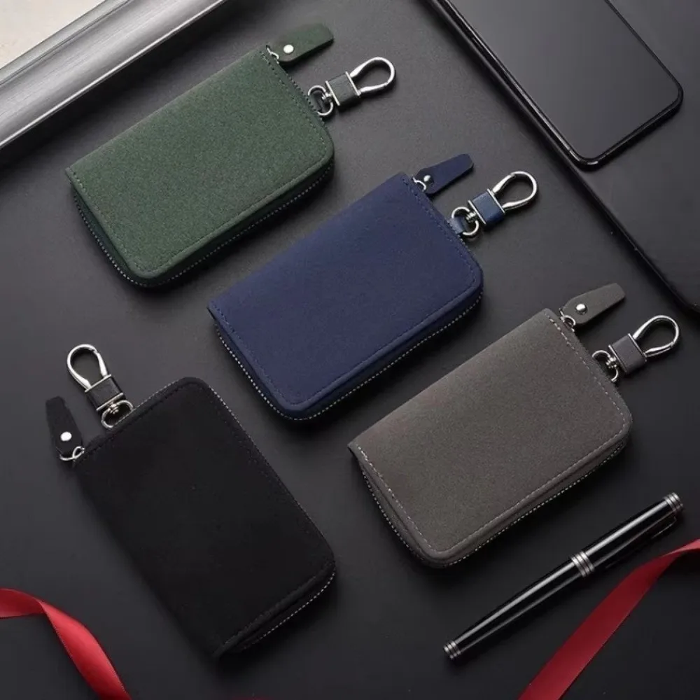 

Модный кожаный кошелек для ключей от машины большой емкости, чехол для ключей, держатель для ключей для мужчин и женщин