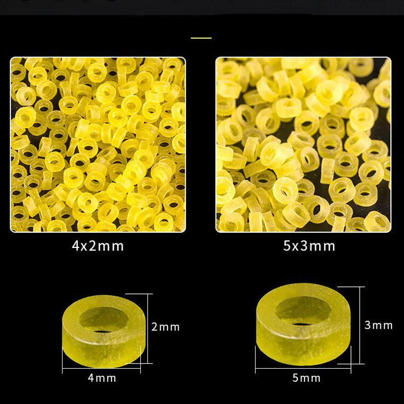 Angeln handgebunden hängende Pellet-Lederband Gummi-Köderbänder für BloodWorm-Köder Granulator-Köder elastisches Band 4 mm 5 mm 6 mm – Detail 6
