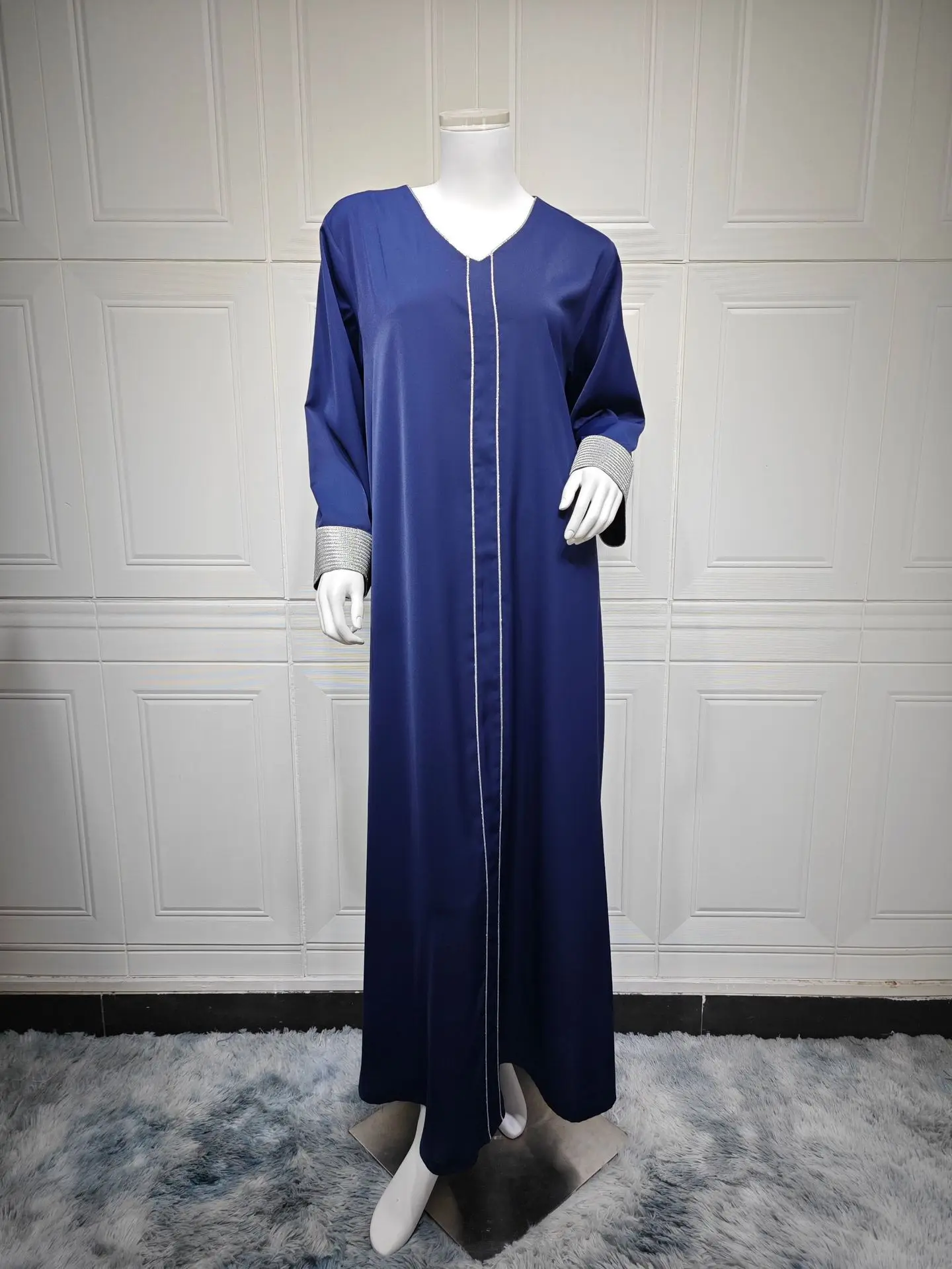 

Рамадан Мусульманское женское кимоно Джалабия Длинное платье Комплект из 2 предметов Ид Дубай Абая Турция Kebaya Кафтан Марокаин Femme Robe Vestidos