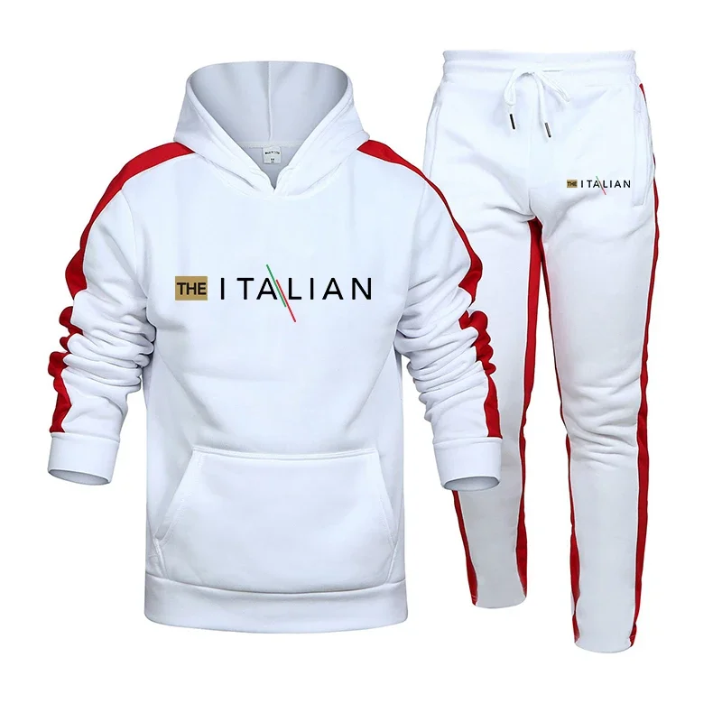 Hot Sales Men Two Piece Outdoors Men's Tracksuit Set and Single Piece Black Sweatpants Hoodie Fashion Comfortable Casual Jogging