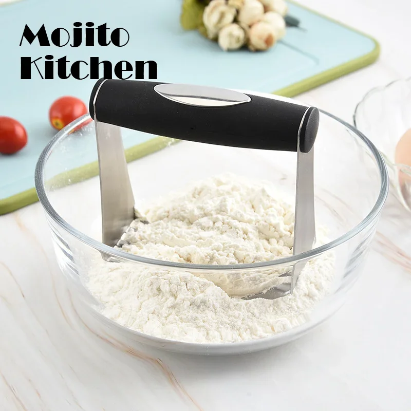 Hand Held 5 Blades Dough Blender Stainless Steel Duty Pastry Flour Cream Mixing Cutter Chopper Kitchen Baking  Butter Tools