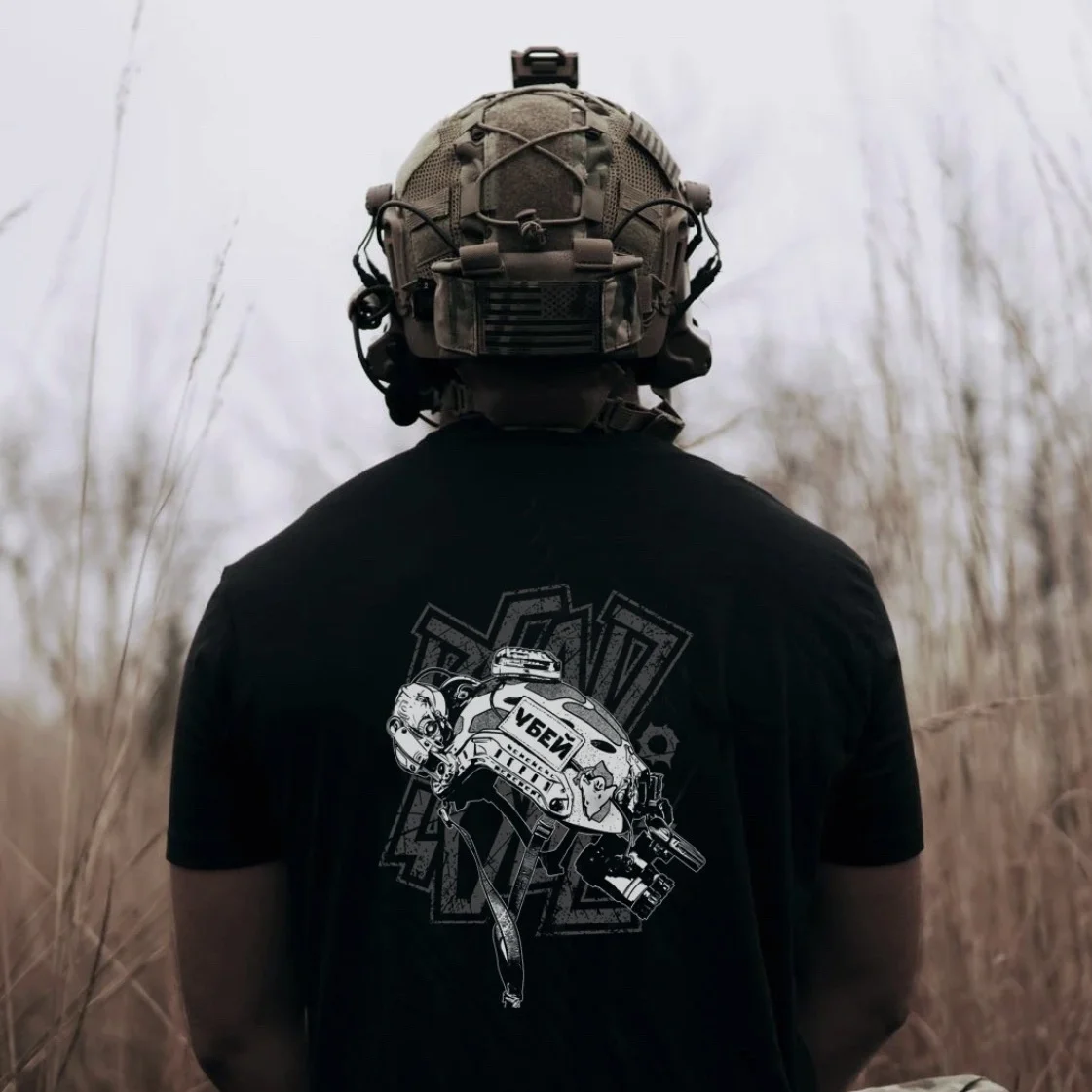 2026 Summer American New Style New Military Retro Round Neck Top Short Sleeve Cotton T-shirt Heavy Tough Guy Fashion Brand Print