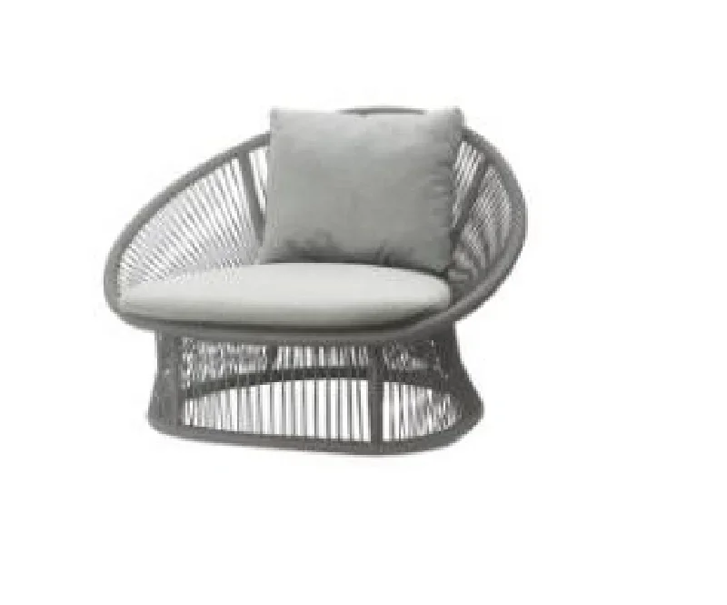 

Furniture Aluminum Frame Wicker Outdoor Sofa Set for Patio Balcony Villa Courtyard Garden Leisure Hotel Use Single Rattan Chair