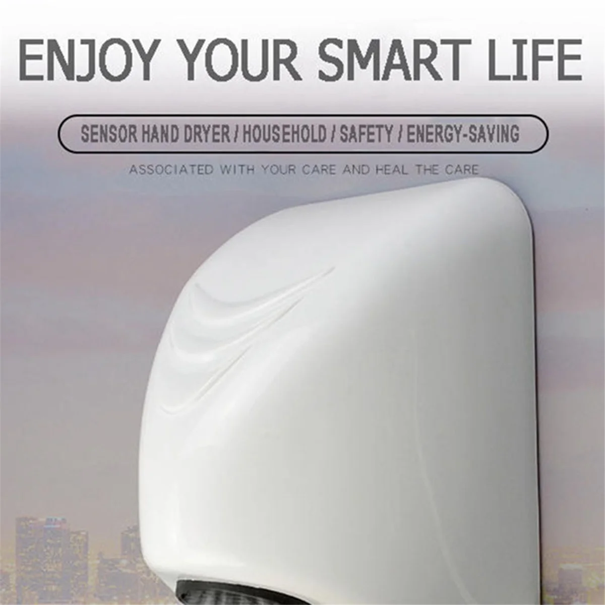 

ГОРЯЧАЯ автоматическая сушилка для рук 600 Вт, электрический нагреватель, ветровая сушилка для рук, сушилка для рук для ванной комнаты, бытовое оборудование, вилка европейского стандарта