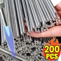 10-200pcs Aluminum Welding Rods Need Solder Powder Tools Universal Silver Welding Wire Repair Holes Low Temperature Easy Melt