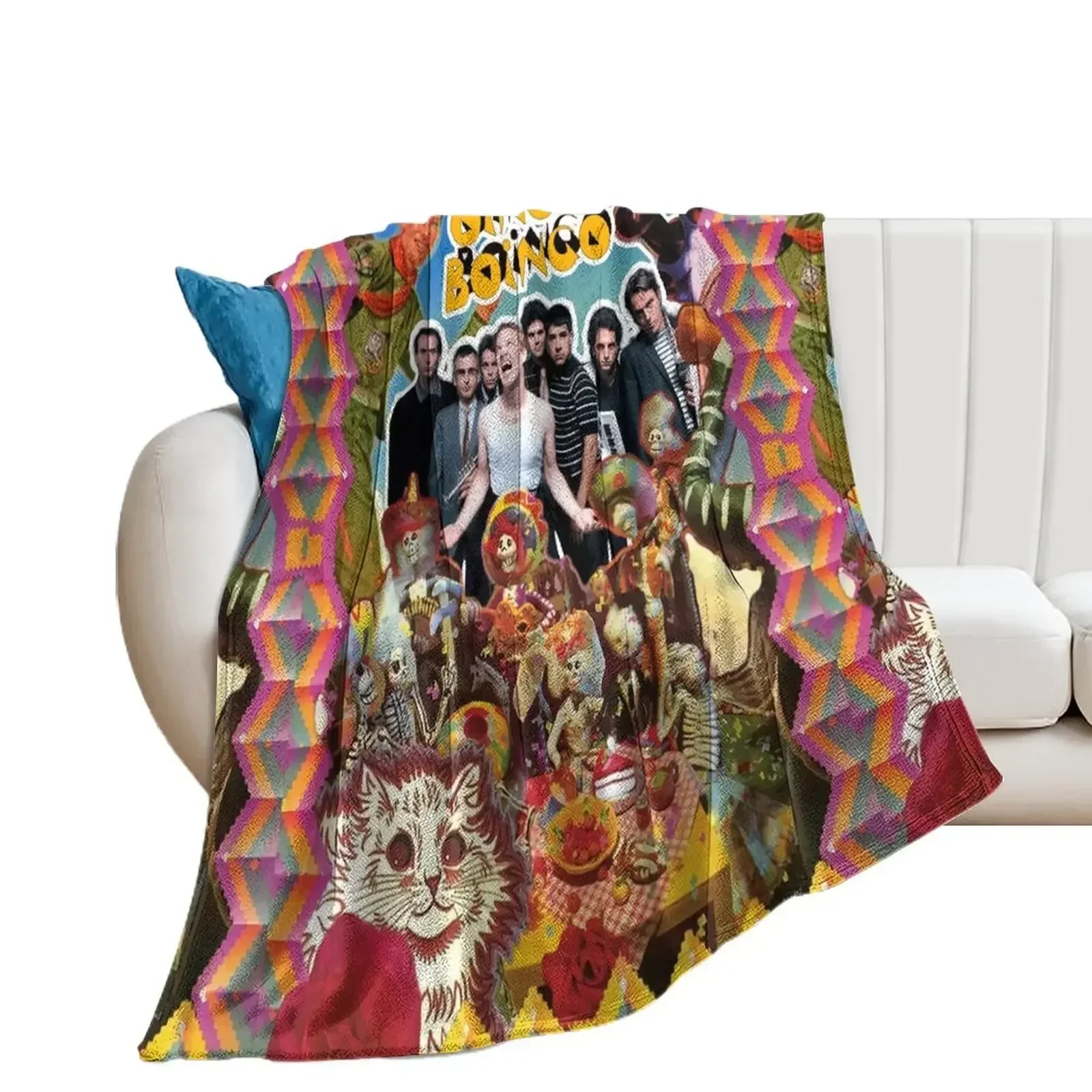 

Oingo Boingo Throw Blanket sofa bed Soft Big Weighted Blankets