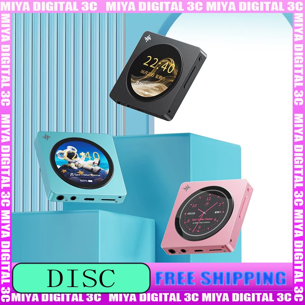 Snowsky Disc Portable Music Player Fiio 2T TF Hi-Res HIFI Sound Quality MP3 Player Bluetooth5.4 WiFi USB AUDIO Support SPDIF