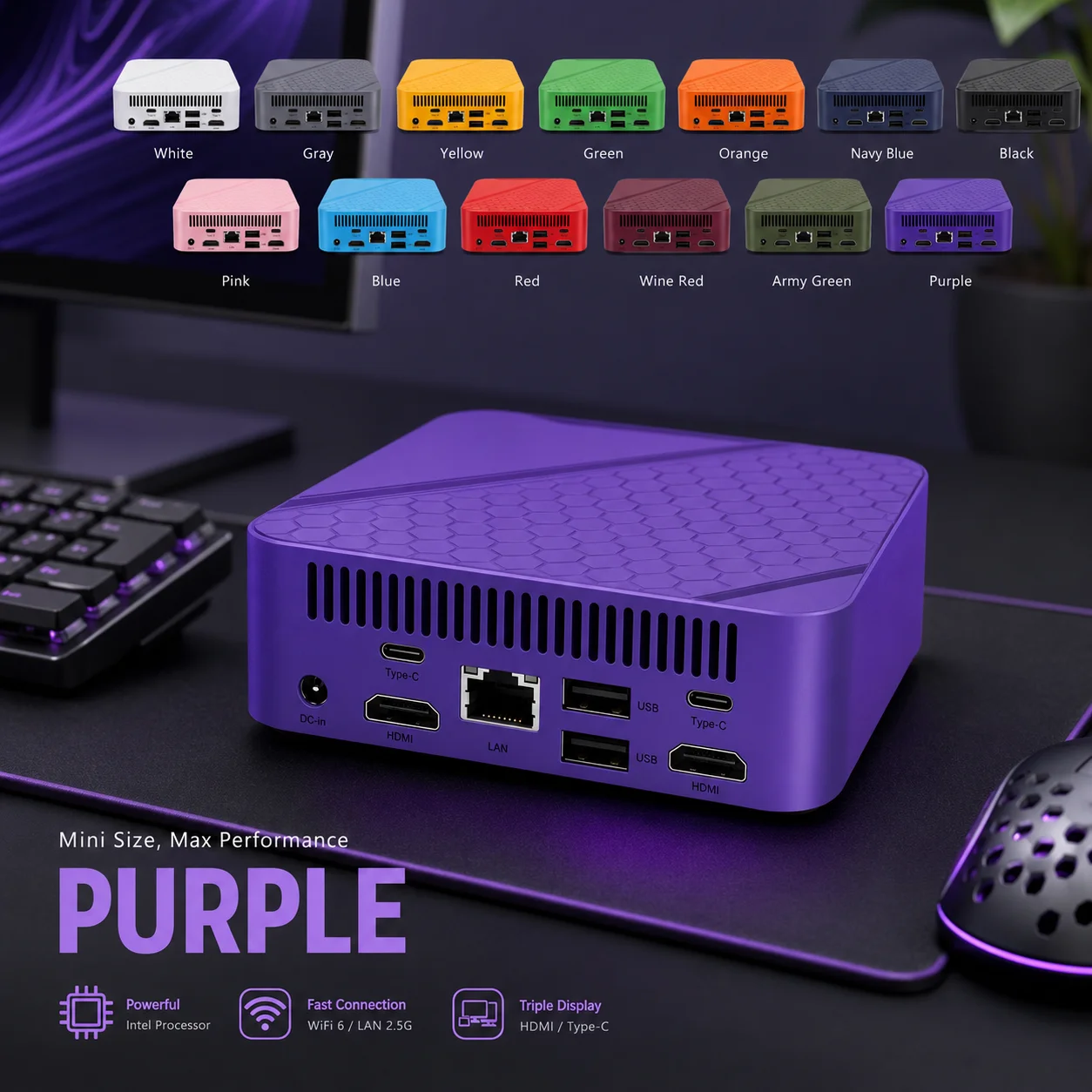 Mini PC Intel Core N95 com 16G - Pc Unit For Gaming avaliação e preço