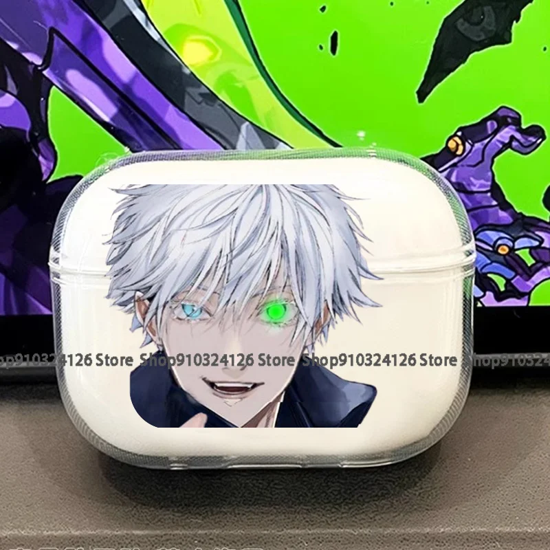 

Anime Jujutsu Kaisen Phone Case for Airpods Pro 3 2 1 Pro Gojo Satoru Manga Bluetooth Earphone Cases Black Airpod Cover