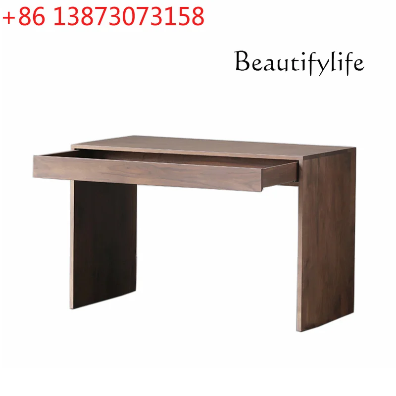 

Северная Америка Деревянный стол из черного ореха Современный минималистичный письменный стол из массива дерева