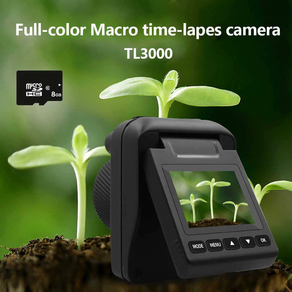 TL2300 Time Lapse Camera LED Low Light Digital Timelapse telecamere Full Color 1080P HD videoregistratore Timer fotocamera IP66 impermeabile