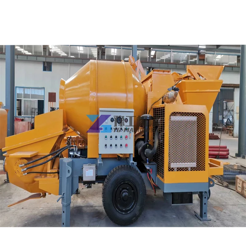 Self Loading Concrete Mixer Truck Jbs40-10-84r Concrete Mixer with Pump Concrete Mixer and Pump