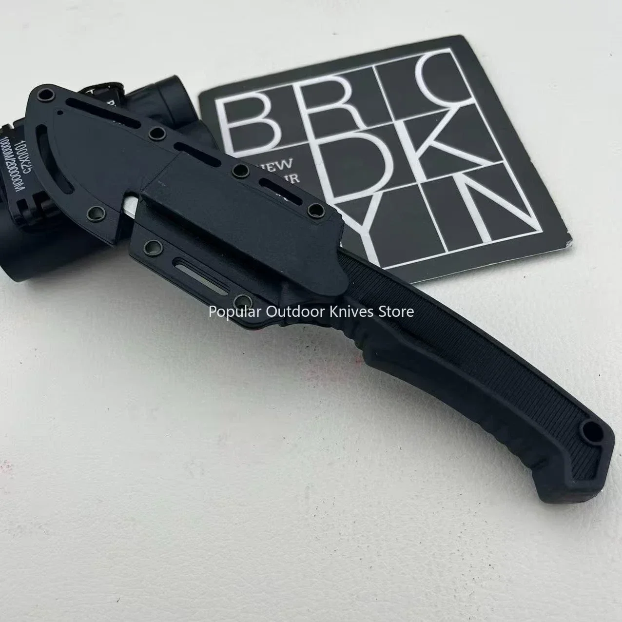 FK1001 7Cr13Mov Outdoor-Messer mit fester Klinge, robuste Scheide, für Bergsteigen, Wandern, Camping, tragbare Messer für den täglichen Gebrauch, Allzweck-Obstmesser – Detail 12