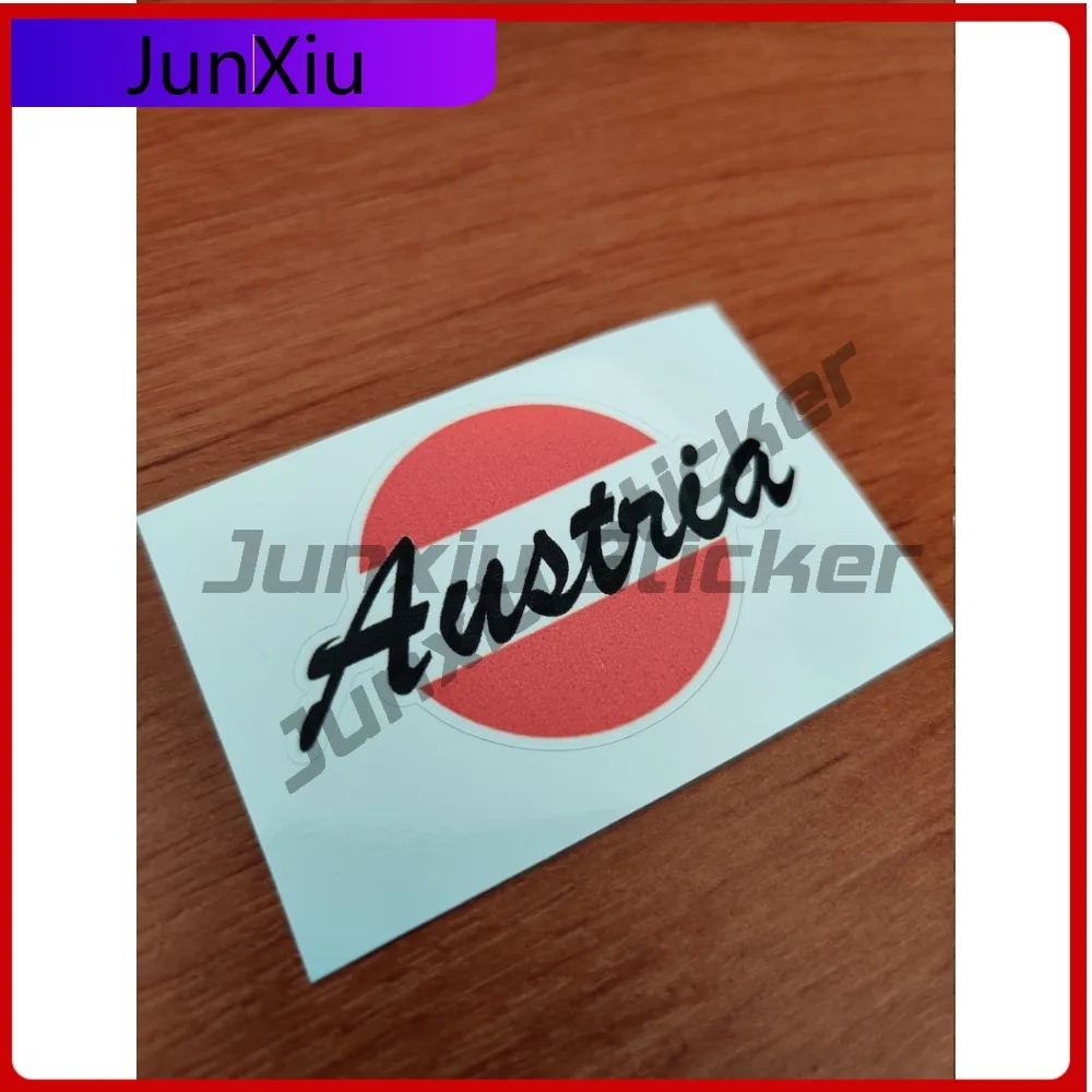 

Austria Round Flag Sticker Funny Creative Bumper Wall Anti UV Vehicle Decor Vinyl Decal For Car Truck SUV Window Bumper Laptop