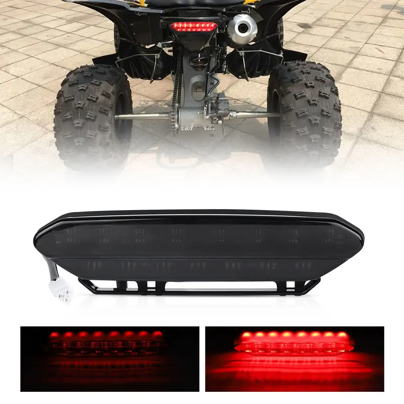 

ATV Red LED Tail Light Brake stop Light Rear Lamp Daytime Running Light Rear lamp For YAMAHA YFZ450 2006 2007 2008 2009 12V