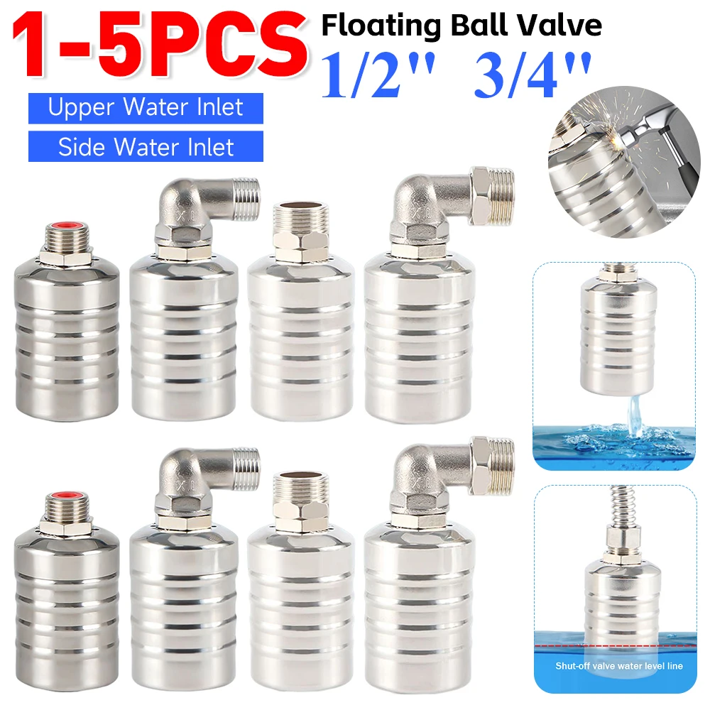 1-5pcs Automatic Water Level Control Valve 1/2