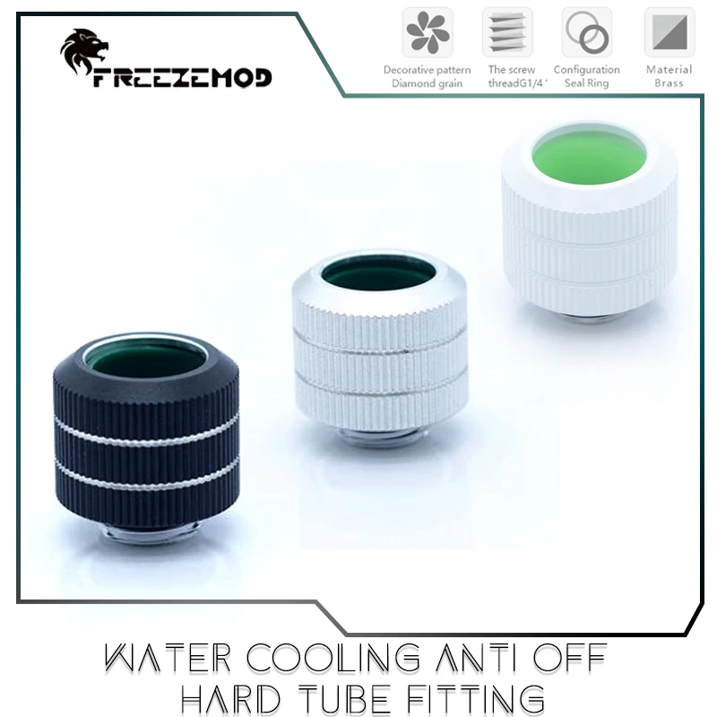 

FREEZEMOD 20 кг тяговое усилие с защитой от выключения, внешний диаметр 14 мм, жесткий фитинг для акриловой металлической трубы PETG, затягивающий вручную, HYGKN-B14