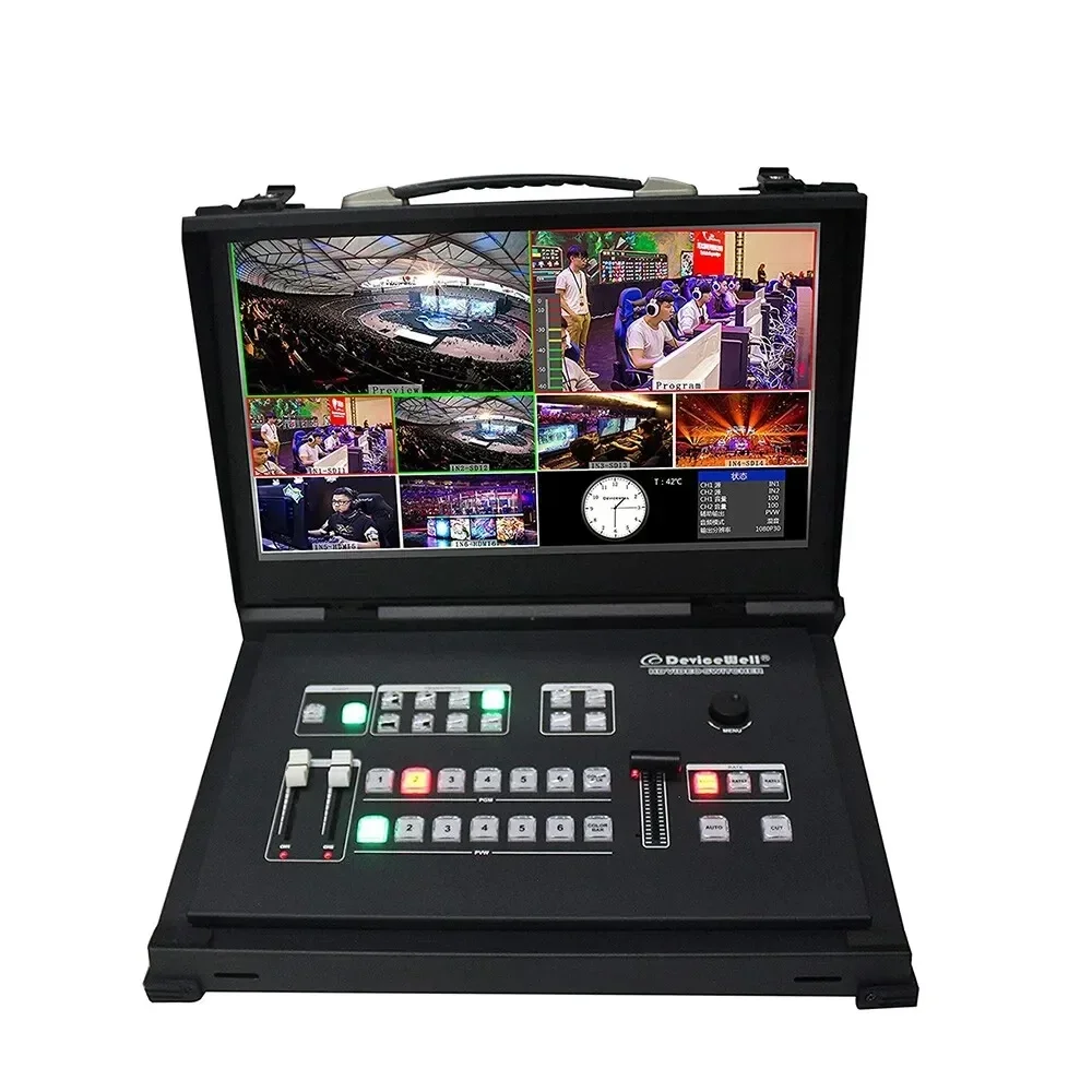 

DeviceWell HDS9106 6 Channel HD Video Switcher Broadcast SDI 6 Video signal