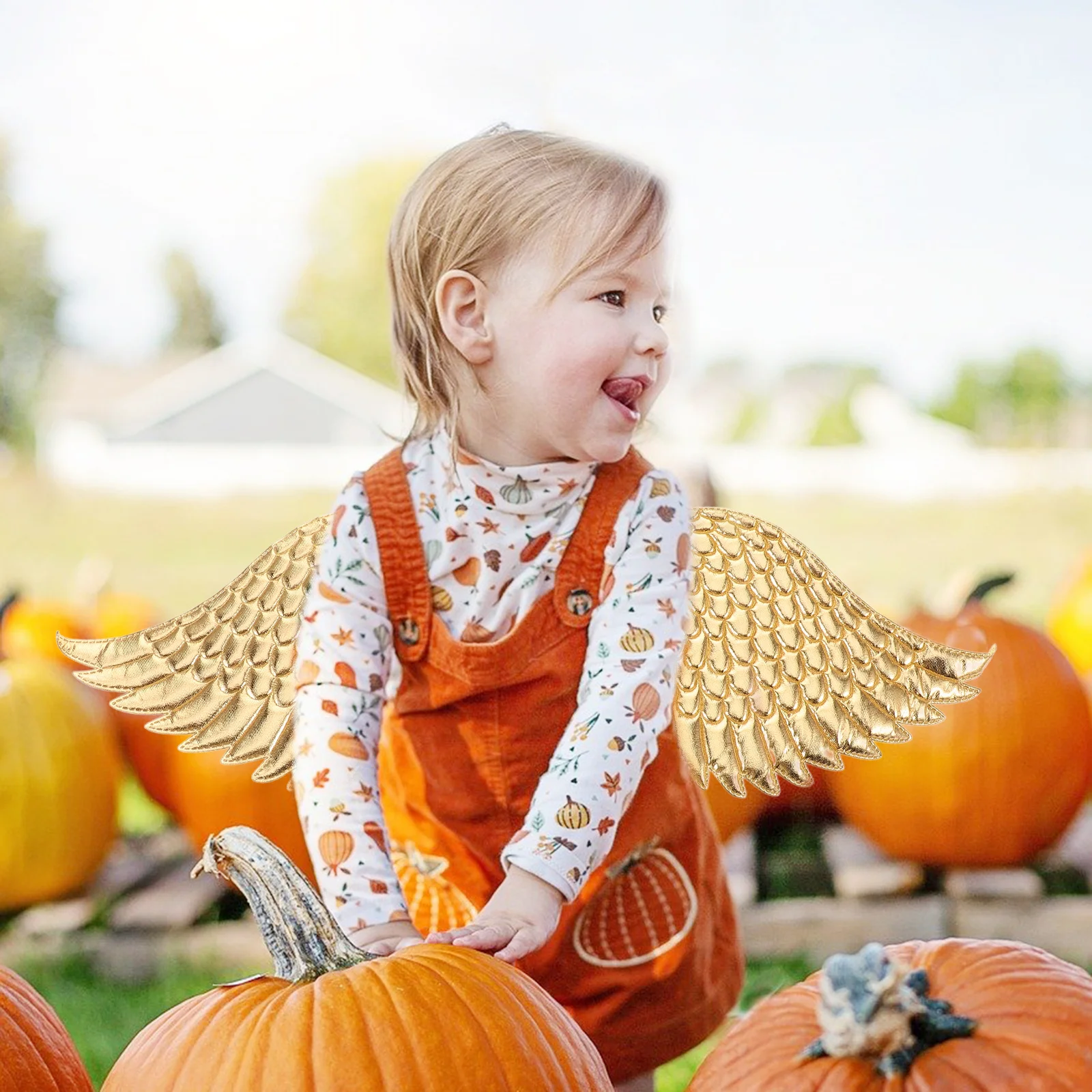 Accesorio de disfraz de alas de Ángel para niños, decoración de fiesta de jardín de hadas, suministros de Halloween, decoración de alas con tema de circo, 1 ud.
