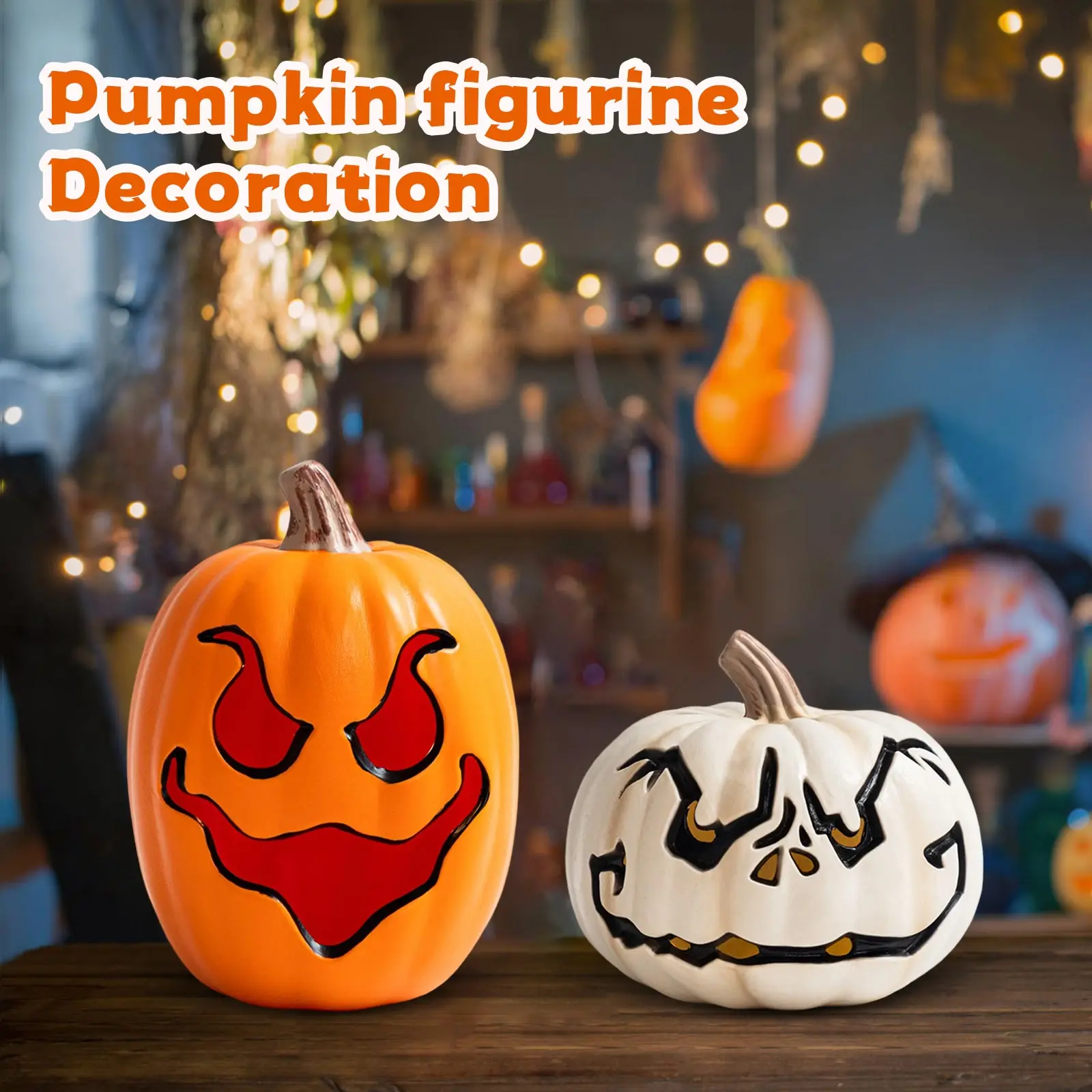 

Halloween Popular Spooky Pumpkin Ornaments Festival Atmosphere Family Decoration Supplies Glowing Hollow Out Pumpkin Props