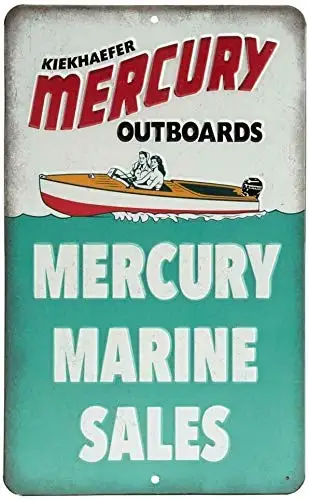 Vintage Metall Blechschild Marine Boot Außenbordmotor Outdoor Street Yard Schilder