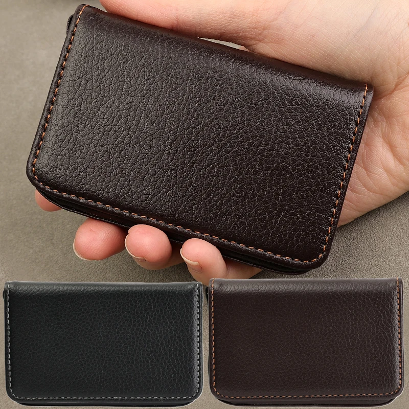 porta-cartoes-de-visita-de-couro-pu-de-grande-capacidade-padrao-de-lichia-fecho-magnetico-carteira-fina-para-cartao-de-credito-para-homens-e-mulheres