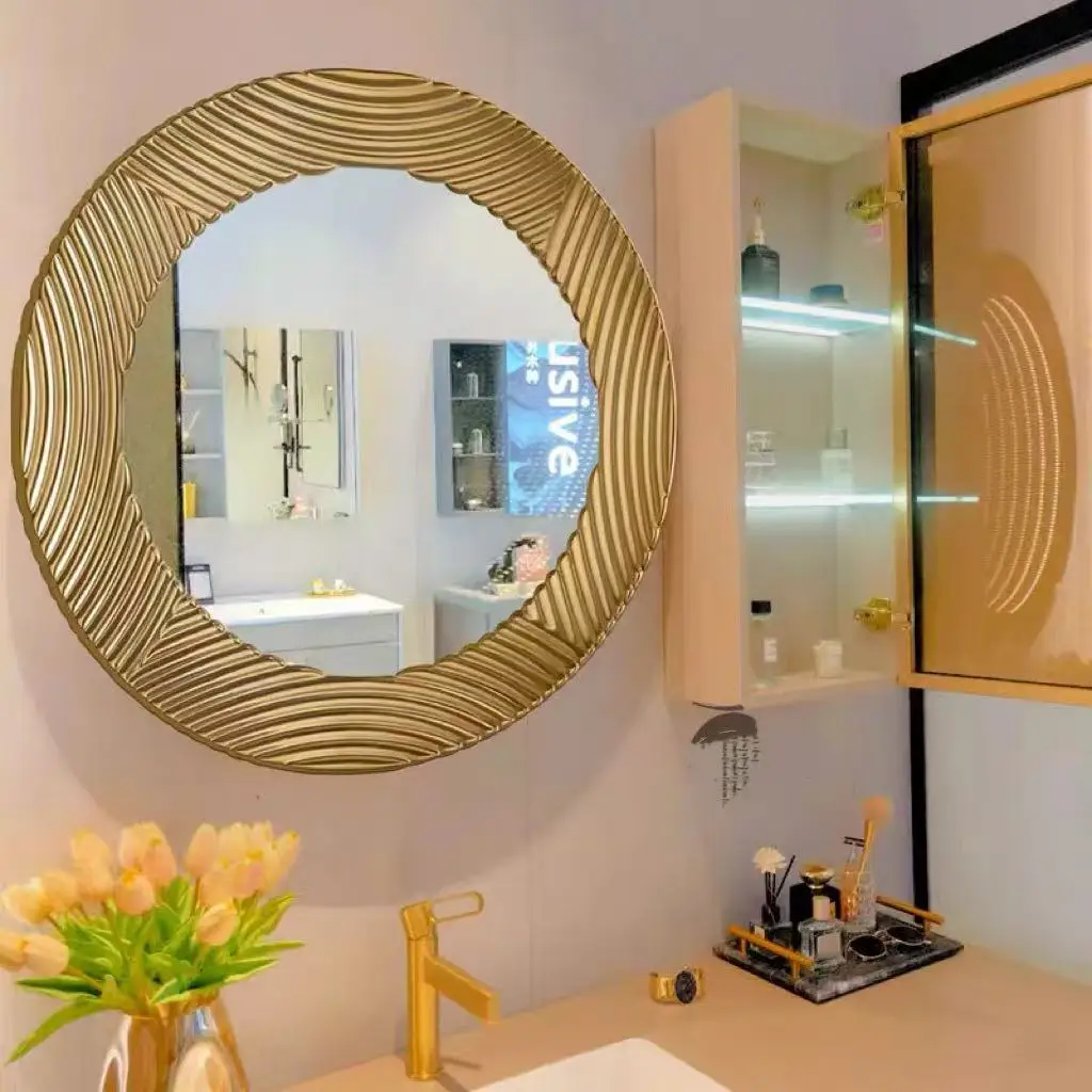 #@Z 60X60cm Creative Circular Bathroom Bathroom Toilet Vanity Hanging Mirror Living Room Porch Decoration Mirror*