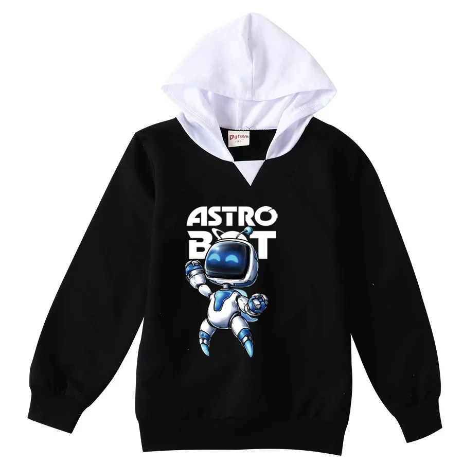 

Hot Game ASTRO BOT Hoodie Kids Graphic Astros Playroom Cartoon Sweatshirts Boys Long Sleeve Coats Toddler Girls Casual Outerwear