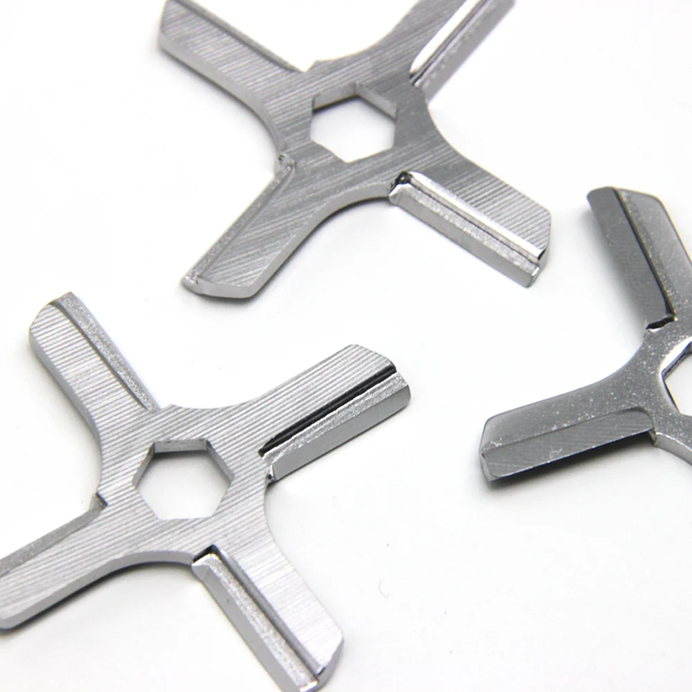3pcs Meat Grinder Knife Stainless Steel Mincer Blade with Hexagon Hole For Moulinex HV3 KRUPS F402 Daewoo International DI 1925
