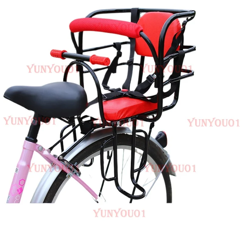 

Bicycle Child Seat, Rear Electric Vehicle Safety Baby Seat Folding Single Bottle Car Mountain Bike Child Seat Frame