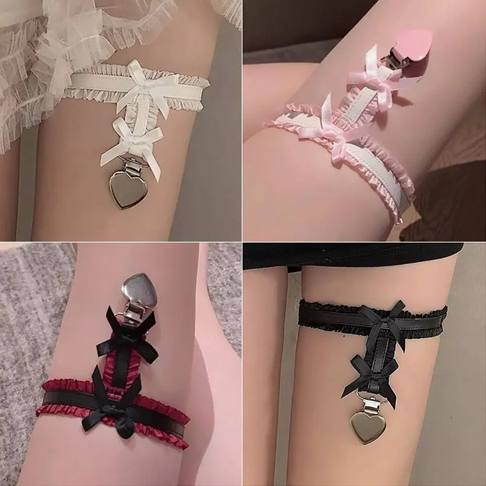 High-quality Elastic Thigh Chain Sexy Bowknot Leg Loops Leg Accessories Lolita Leg Rings