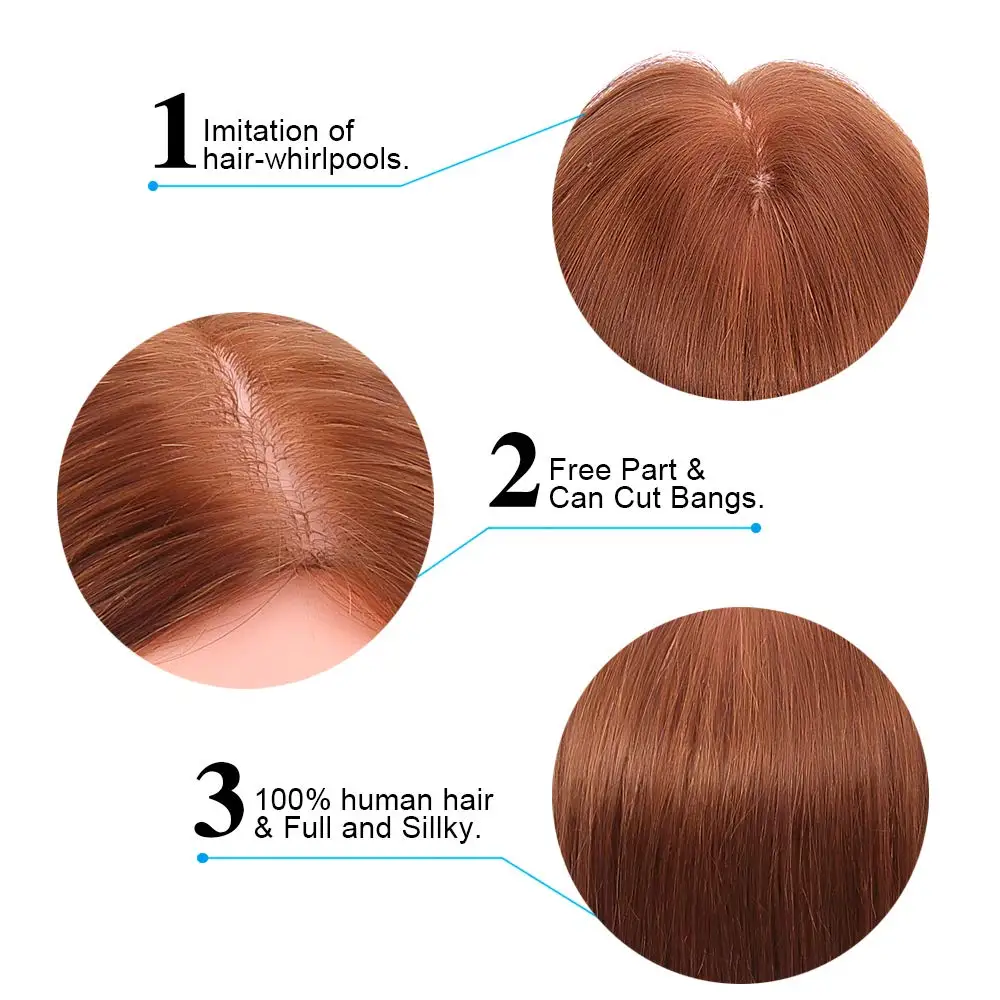 رأس عارضة أزياء مع شعر حقيقي 100% 22 "-24" مستحضرات التجميل رأس القزم تصفيف الشعر لتصفيف الرأس ممارسة التدريب رأس الدمية #3